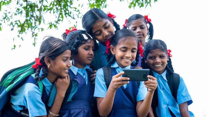Students in a rural government school